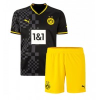 Borussia Dortmund Fotballklær Bortedraktsett Barn 2022-23 Kortermet (+ korte bukser)
